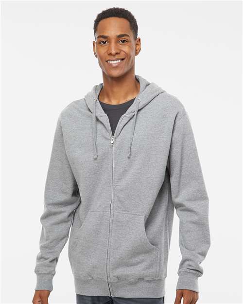 Midweight Full-Zip Hooded Sweatshirt