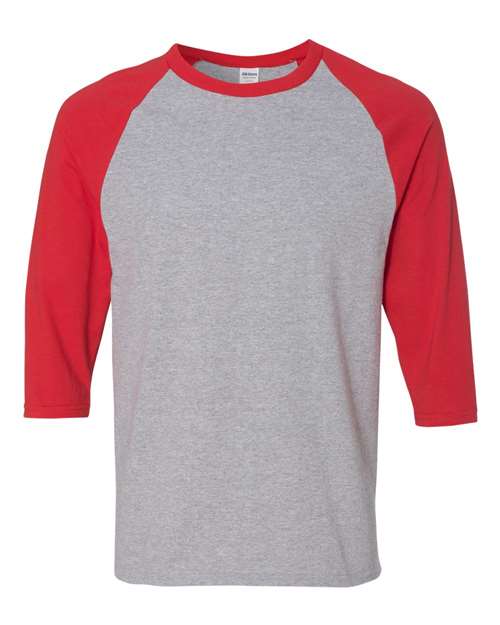 Heavy Cotton™ Raglan Three-Quarter Sleeve T-Shirt