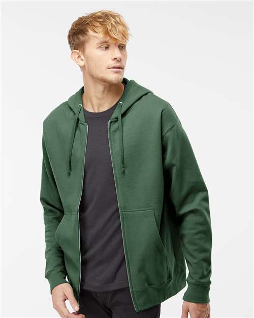 Midweight Full-Zip Hooded Sweatshirt