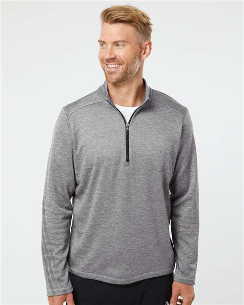 Brushed Terry Heathered Quarter-Zip Pullover