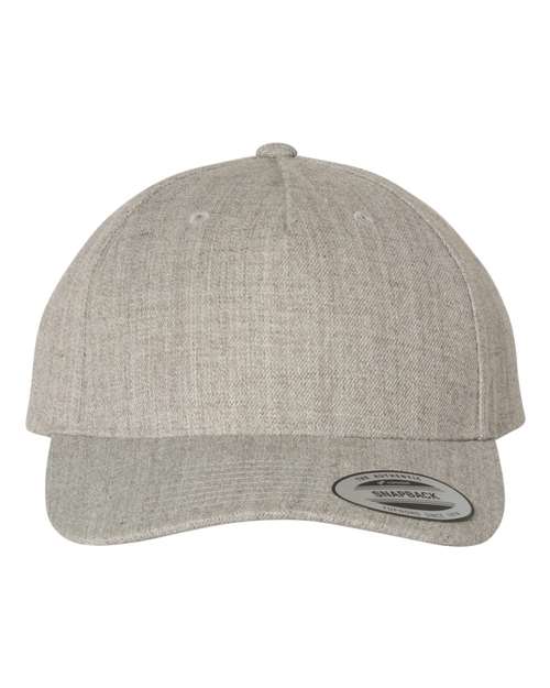 Premium Five-Panel Curved Visor Snapback Cap