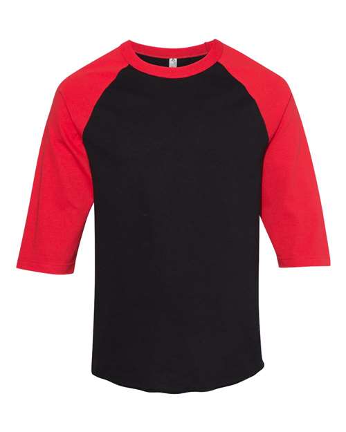 Classic Raglan Three-Quarter Sleeve T-Shirt