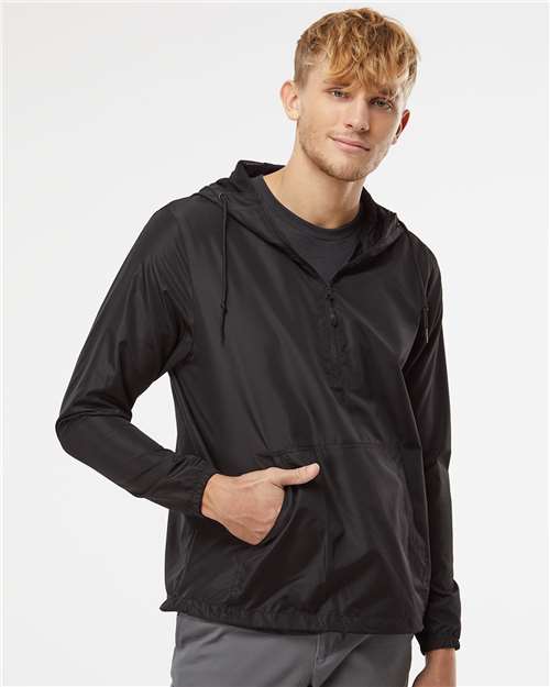 Lightweight Quarter-Zip Windbreaker Pullover Jacket