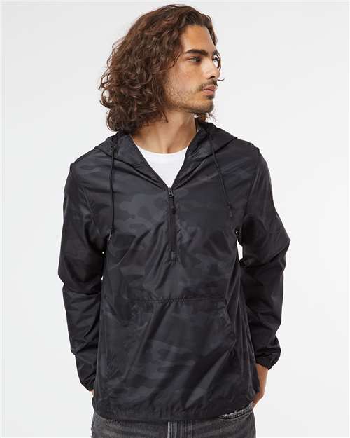 Lightweight Quarter-Zip Windbreaker Pullover Jacket