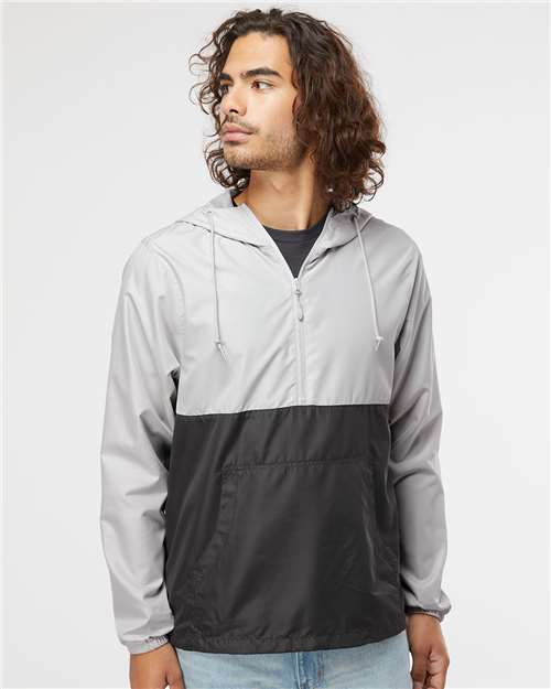 Lightweight Quarter-Zip Windbreaker Pullover Jacket