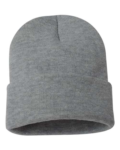 12" Solid Cuffed Beanie